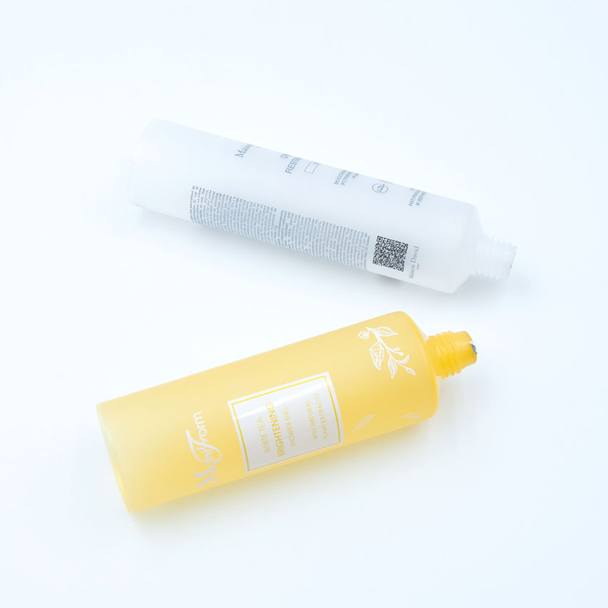 Envase de tubo exprimidor de cosméticos transparente personalizable, crema de manos, crema Facial, protector solar, envase de crema para ojos