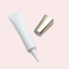 Tubos de plástico con tapa cuadrada OEM para base de maquillaje líquido, suero en crema para ojos, forma ovalada de 30ml y 50ml con boquilla larga para embalaje