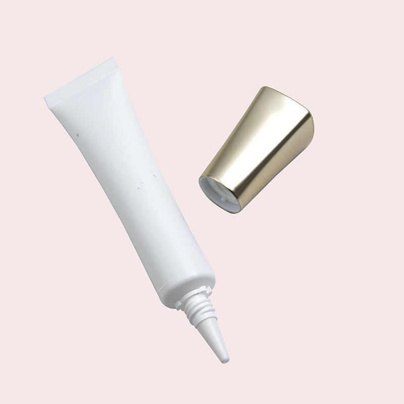 Tubos de plástico con tapa cuadrada OEM para base de maquillaje líquido, suero en crema para ojos, forma ovalada de 30ml y 50ml con boquilla larga para embalaje