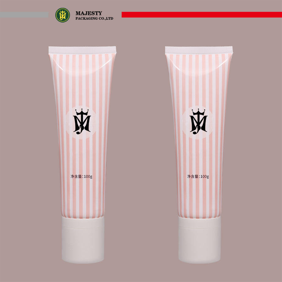 Tubo de plástico personalizado con aplicador de esponja para crema depilatoria, embalaje de cosméticos, tubo para el cuidado de la piel, embalaje de tubo de plástico