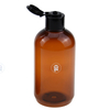 Comercio al por mayor 100ml 250ml 300ml 500ml loción botella de champú de plástico de paja de trigo biodegradable con bomba