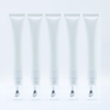 Envase cosmético vacío de alta calidad personalizado, tubo de esencia de crema para ojos de aleación de Zinc con logotipo personalizado, cabezal de masaje vibratorio, 20ml