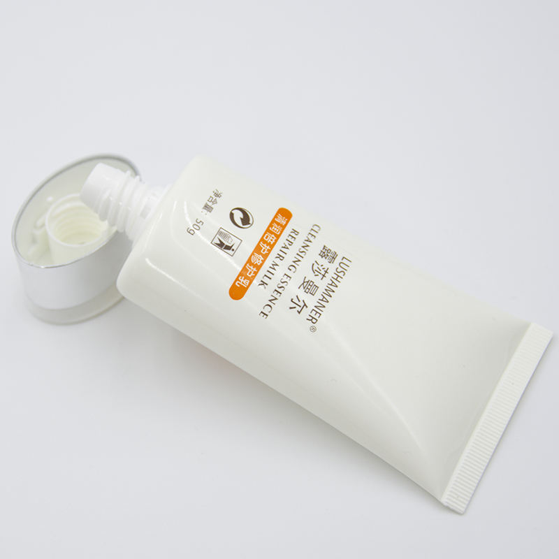 Tubo cosmético de plástico plano con logotipo personalizado para el cuidado de la piel Tubo ovalado para crema BB y protector solar para mascarillas faciales Envases de cosméticos