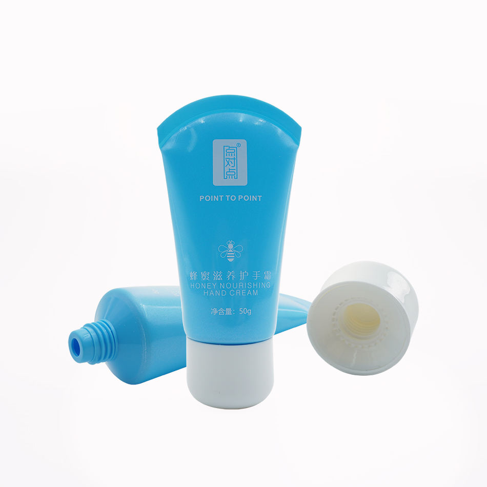 Tubos cosméticos de plástico vacíos personalizados de 50 ml con tapas de bola redondas Envases de crema de manos para productos para el cuidado de la piel y mascarillas faciales Rímel
