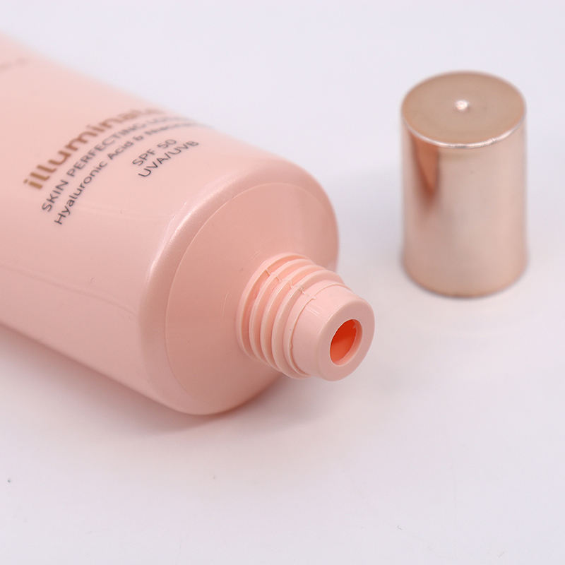 Tubos de plástico personalizados para protección solar, 40g-80g, con tapa de tornillo para base BB, líquido, cuidado de la piel, suero, mascarilla facial, tubos de embalaje
