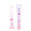 Tubo de brillo de labios vacío de plástico PE, 10ml, cojín de aire flocado, cabezal de esponja de esmalte de labios, tubo de embalaje cosmético, superficie de impresión Offset