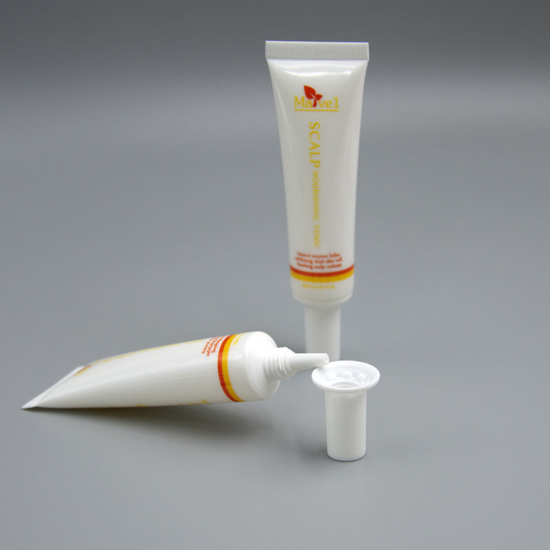 Tubo de boquilla largo vacío personalizado, bala de plástico suave, crema hidratante para ojos, máscara de protección solar, Gel, tubo vacío personalizado
