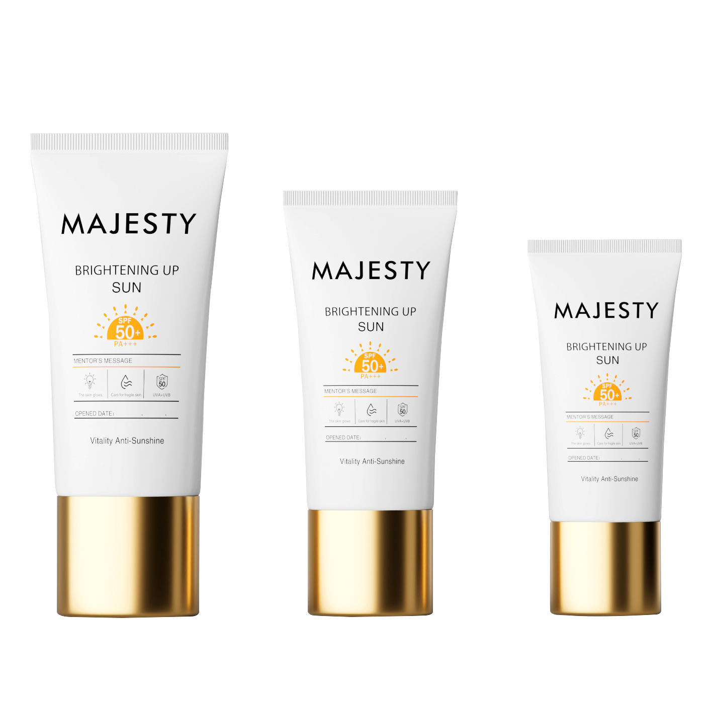 Forma ovalada plana personalizada, tubo de embalaje de plástico PE, base líquida BB CC, crema de protección solar, cosmética facial, colores dorados y plateados