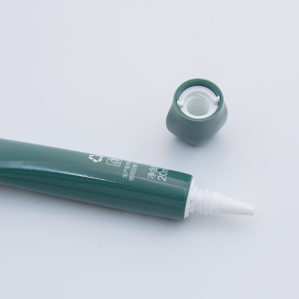 Empaquetado vacío modificado para requisitos particulares de los cosméticos del top del tapón de tuerca del tubo del apretón de la crema del ojo de 10ml 15ml 20ml