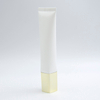 Tubo de gel limpiador facial para el cuidado de la piel, plástico cosmético suave de forma cuadrada OEM, 50ml, uso para maquillaje y suero con tapa de rosca