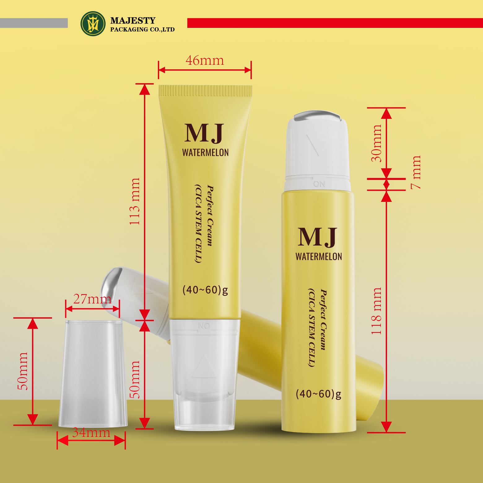 Tubos de compresión cosméticos personalizados