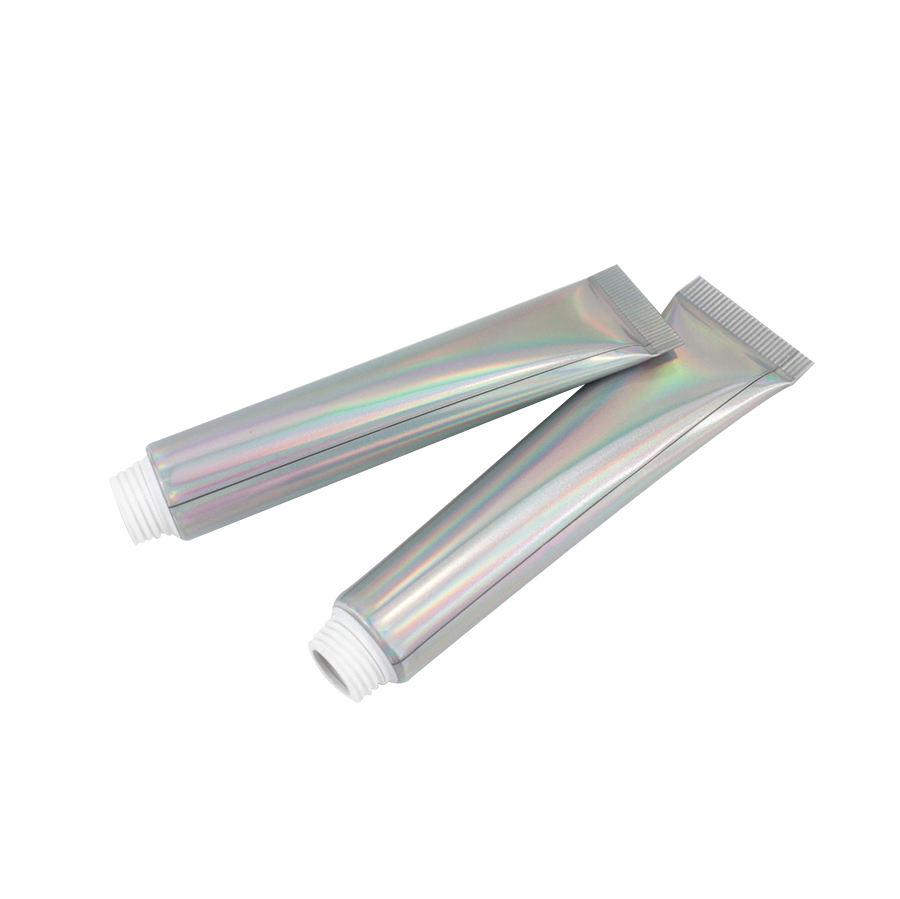Tubo de lápiz labial vacío ABL PBL, láser plateado personalizado, 19mm de diámetro, 10 ~ 30ml de capacidad, aplicador de cerámica, tapón de rosca, crema