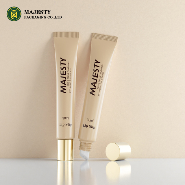 Tubo de lápiz labial de lápiz labial de Soft Spreze personalizado personalizado aluminio cosmético vacío