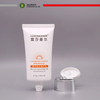 Tubo suave cosmético de plástico OEM ODM para embalaje de protección solar Tubo de embalaje de crema BB con embalaje de crema solar de forma ovalada