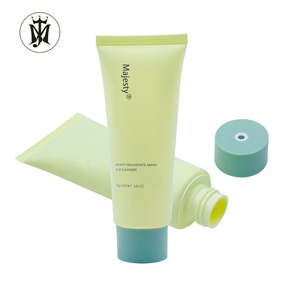 Envase de tubo de plástico con tapón de rosca de dispensación media, adecuado para limpiador Facial, loción facial, crema, envase cosmético vacío