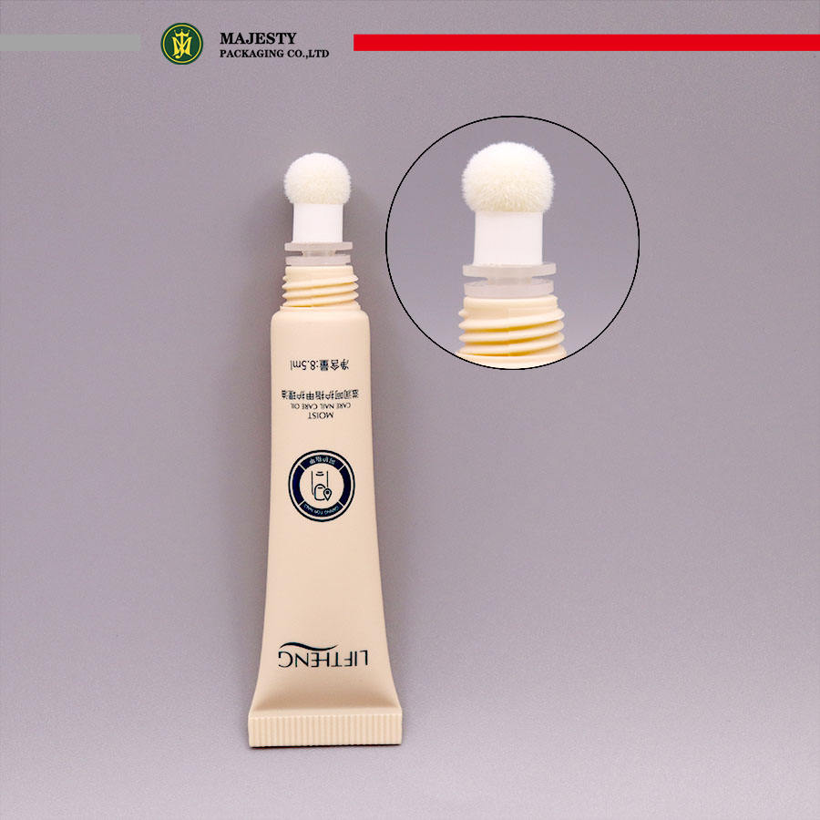Tubos de plástico con cabeza de silicona personalizados, 8 ~ 15ml, 16mm, multifunción, 5 cabezales, Gel para uñas, crema para ojos, lápiz labial, cosméticos, uñas de Gel vacías