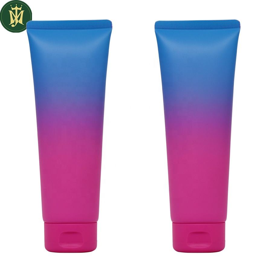 Tubo cosmético de plástico de 50ml, 100ml, 150ml, 250ml para cuidado de la piel, limpiador Facial, loción corporal, exfoliante corporal, tubo de embalaje de plástico vacío