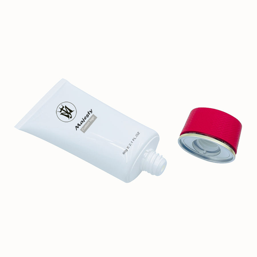 Tapa de rosca de dispensación central Tubo de plástico Tubo de loción corporal Plástico Cuidado de la piel Envases cosméticos Tubo de plástico PE
