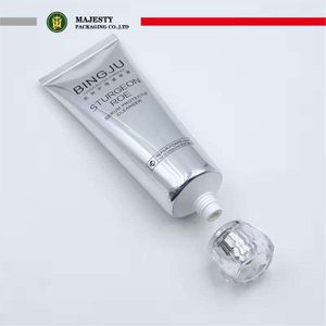 Tapa acrílica de tubo de plástico de aluminio cosmético, limpiador facial, loción, crema BB, tubo suave laminado ABL personalizado