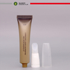 Tubo redondo de 8ml, 10ml, 15ml, brillo labial, Envase de bálsamo labial con cepillo o cabezal de silicona, embalaje de tubo cosmético funcional