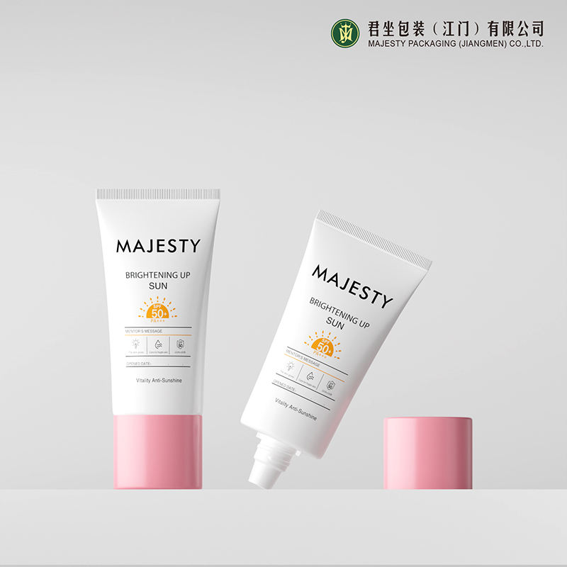 Tubo de embalaje cosmético de plástico blando para base, protector solar, crema BB y CC, crema de manos con tapa superior de rosca de 30ml de capacidad