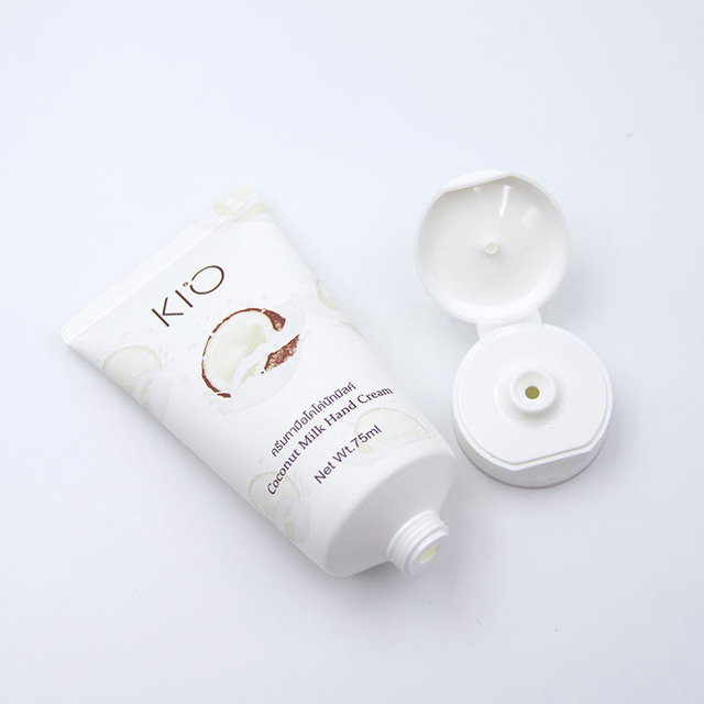 OEM plástico suave cosmético tubo de compresión tapa superior de tornillo crema de manos lavado de cara crema de ojos serigrafía tratamiento de superficie