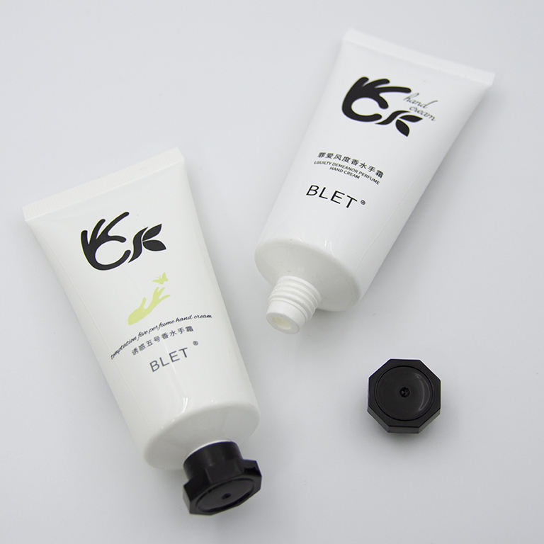 Tubo de plástico blando de aluminio OEM de 100ml para crema de manos, tubo cosmético de embalaje exprimible para protector solar y crema para ojos