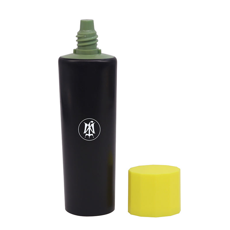 Tubo vacío personalizado para apretar SPF 50 SunCream, base líquida, tubo de crema facial, embalaje para cosméticos de protección solar con tapón de rosca