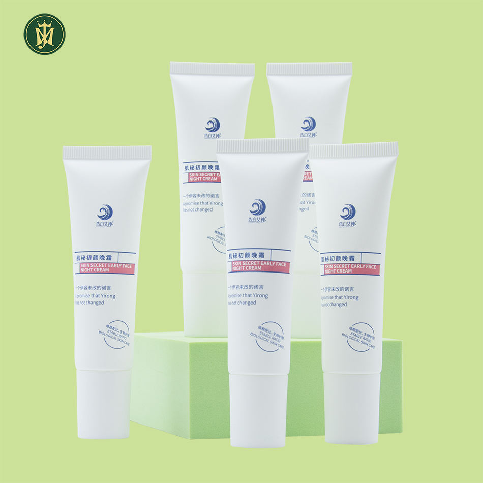 Tubo de boquilla larga de 30g para embalaje, protector solar facial, champú, máscara limpiadora, cosméticos, plástico vacío, suave, tubo de crema cosmética para ojos