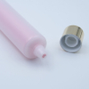 Tubo de compresión suave transparente personalizado de doble cámara, embalaje extruido de PE doble, crema para el cuidado de la piel, protector solar facial, loción para ojos