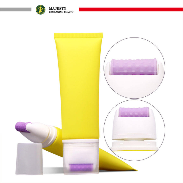 Tubo de masaje aplicador de silicona para tubos de plástico de crema adelgazante con impresión Offset para uso cosmético