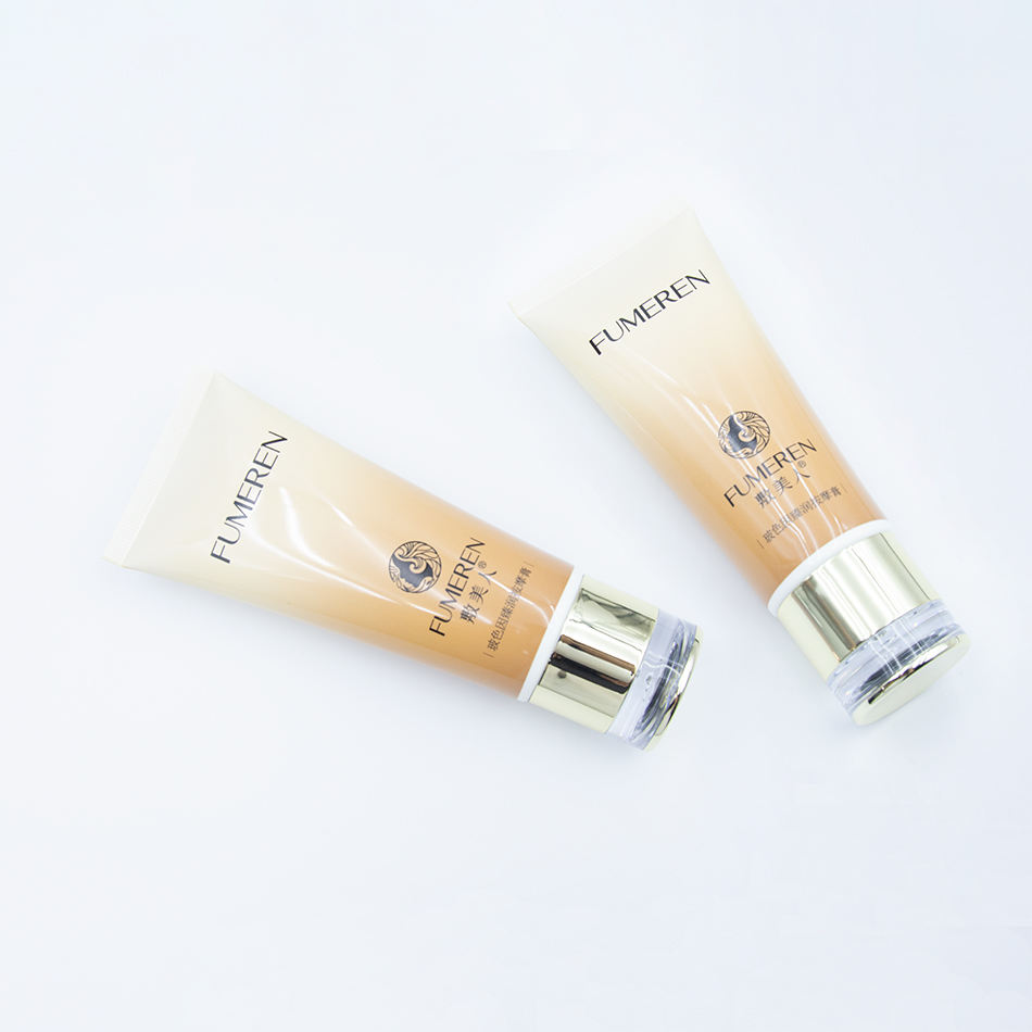 Embalaje de tubo de plástico vacío personalizado, crema BB, cuidado de la piel, loción facial, cosméticos, logotipo impreso, incluye champú protector solar