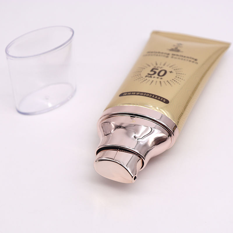 OEM alto brillo 50ml ABL/PBL tubo laminado plano ovalado bomba sin aire serigrafía crema facial BB maquillaje tubo Base embalaje