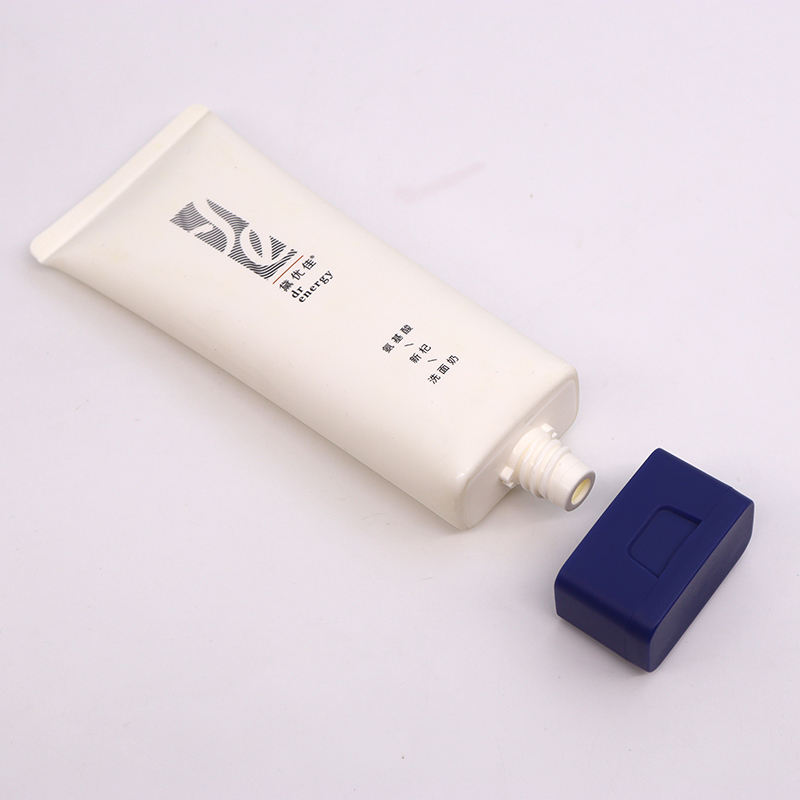 Nuevo diseño, tubo suave de plástico plano, tapa superior rectangular, crema de manos, crema facial, cuidado de la piel, bloqueador solar, embalaje de protección solar