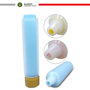 Tubos de plástico cosméticos de doble capa, doble cámara, 50ml/100ml, loción corporal multiusos y embalaje de tubo de loción para manos
