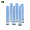 Tubo cosmético de doble cámara de plástico transparente, tubo cosmético de compresión suave, embalaje doble para el cuidado de la piel, tubos de plástico vacíos para loción y crema