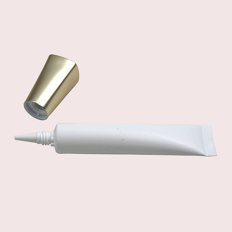Tubos de plástico con tapa cuadrada OEM para base de maquillaje líquido, suero en crema para ojos, forma ovalada de 30ml y 50ml con boquilla larga para embalaje