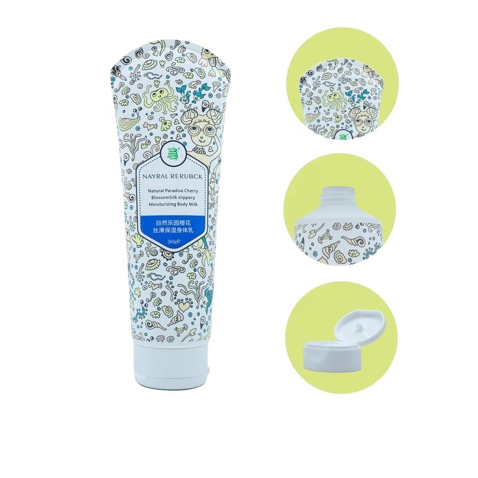 Embalaje cosmético de tubo de crema de mano