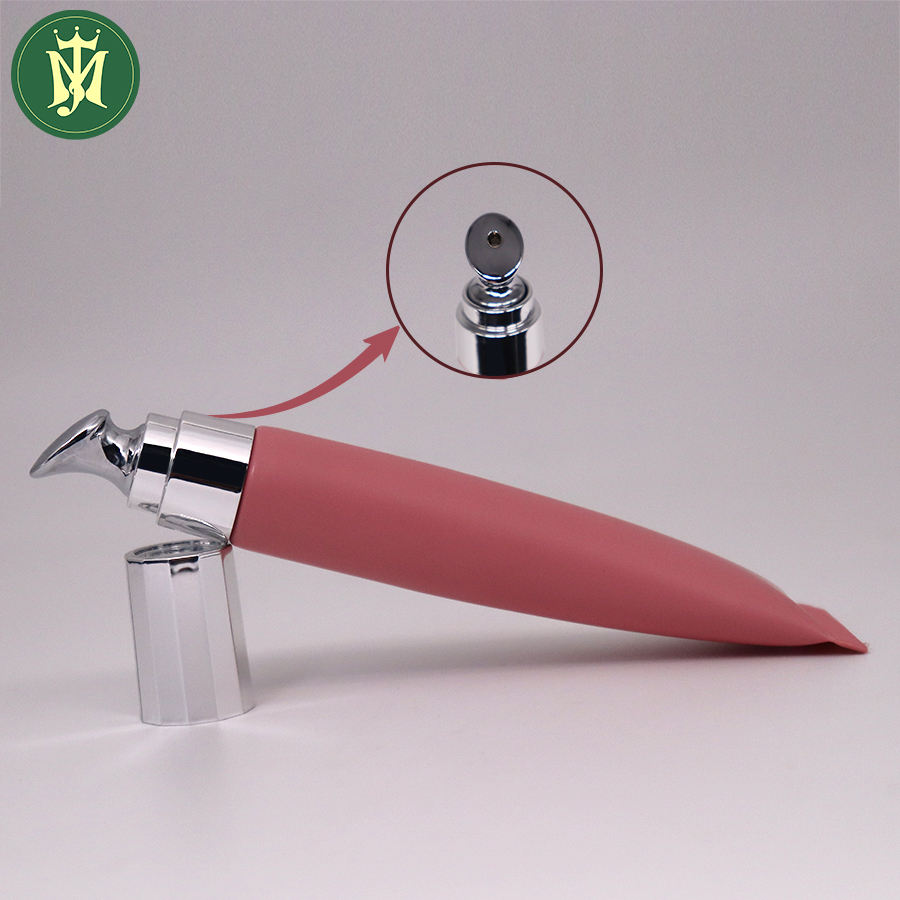 Tubo de crema para ojos cometic personalizado, 10ml, 15ml, 20ml, manguera principal de cerámica y aleación de zinc, tubos de plástico para embalaje