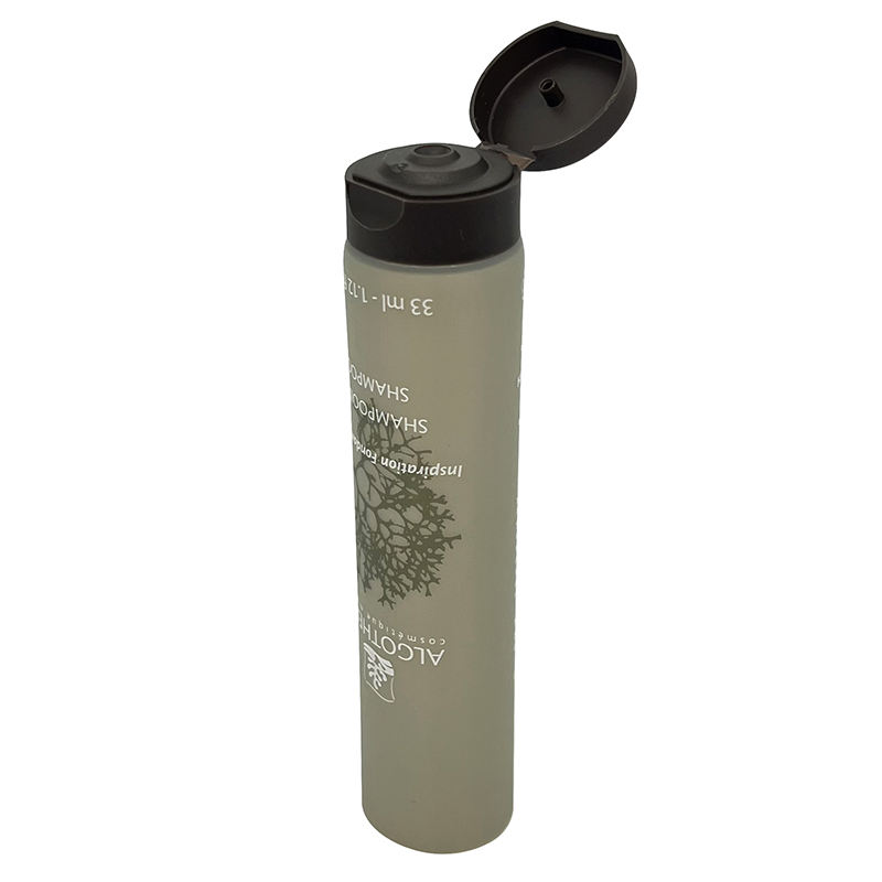 Tubo exprimidor de PE vacío OEM para protector solar y envases de cosméticos faciales, acabado mate con tapa abatible para champú y acondicionador