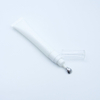 Envase cosmético vacío de alta calidad personalizado, tubo de esencia de crema para ojos de aleación de Zinc con logotipo personalizado, cabezal de masaje vibratorio, 20ml