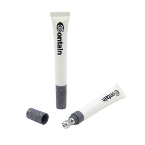 Gran oferta OEM, tubo de embalaje de 10ml, 15ml y 20ml con cabezal aplicador vibratorio para crema de ojos, lápiz labial, protector solar y limpiador