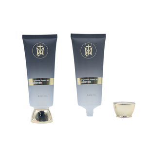Tubo de cubierta de tornillo dorado de lujo personalizado para Gel de crema de lavado de cara, embalaje cosmético de lujo para limpiador de champú y protección solar