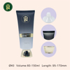 Tubo de cubierta de tornillo dorado de lujo personalizado para Gel de crema de lavado de cara, embalaje cosmético de lujo para limpiador de champú y protección solar
