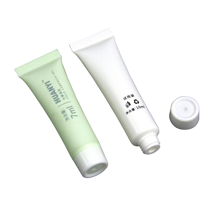 Muestras vacías cosméticas de plástico del tubo del apretón del logotipo personalizado para la máscara limpiadora del gel de la crema facial de la base de la protección solar
