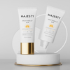 Forma ovalada plana personalizada, tubo de embalaje de plástico PE, base líquida BB CC, crema de protección solar, cosmética facial, colores dorados y plateados