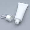 Tubo de PE exprimidor personalizado de 30ML, maquillaje vacío, crema BB, tubo de plástico cosmético, crema facial, bomba prensada, tubo cosmético de plástico suave