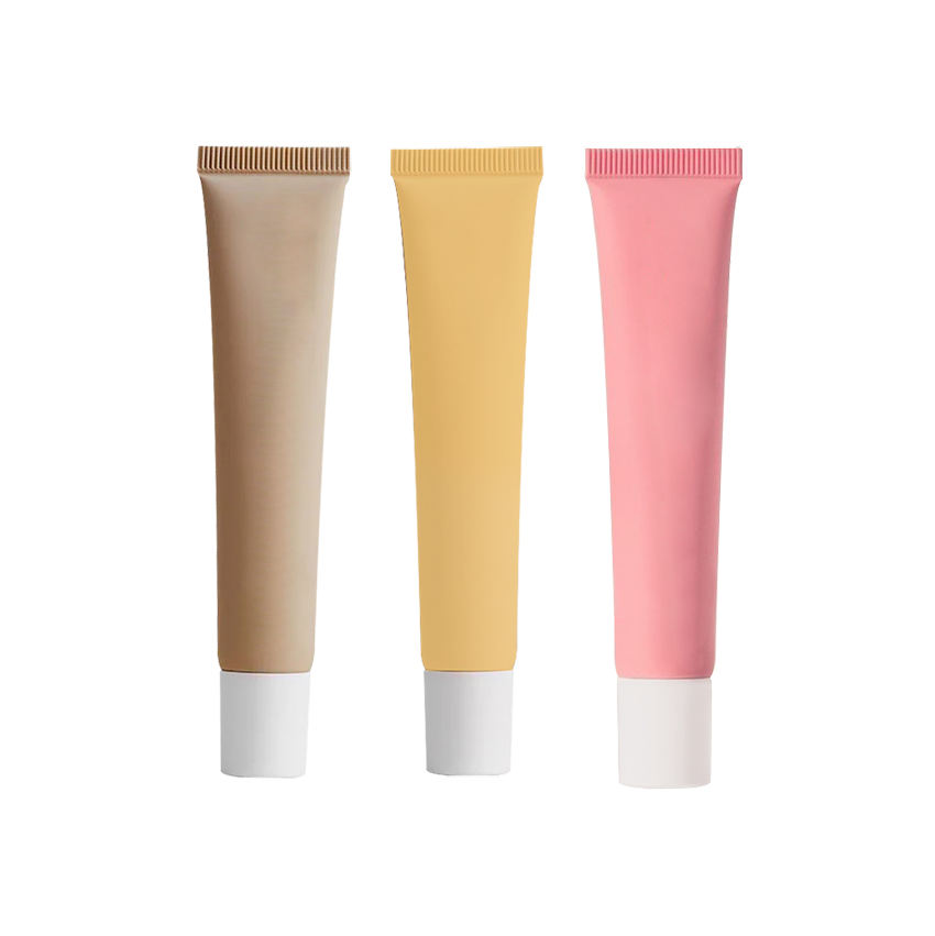 Vacío claro, brillo de labios de empuje, tubos para apretar, bálsamo, envases de brillo de labios, Mini tubo suave para paquete cosmético