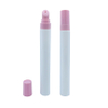 Envases de brillo de labios vacíos personalizados, tubos de plástico para labios de 15ml, 20ml y 30ml con punta de silicona para envases cosméticos de bálsamo labial