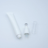 Envase cosmético vacío de alta calidad personalizado, tubo de esencia de crema para ojos de aleación de Zinc con logotipo personalizado, cabezal de masaje vibratorio, 20ml